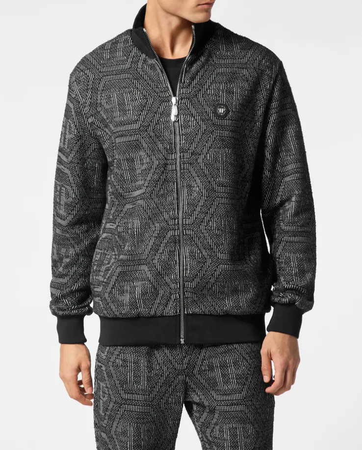 Żakardowa bluza z monogramem