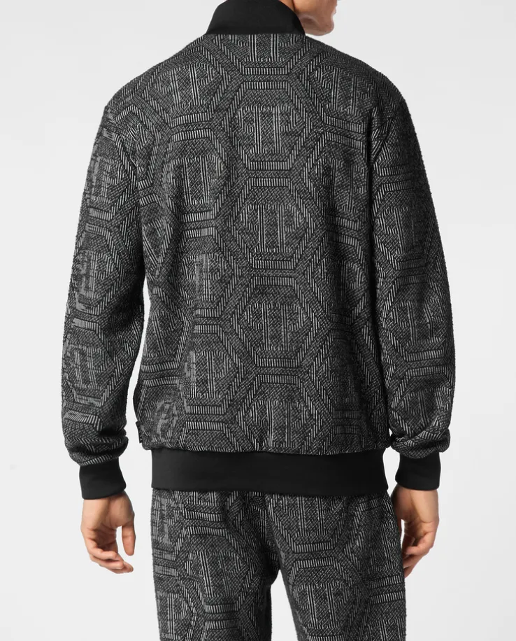 Żakardowa bluza z monogramem