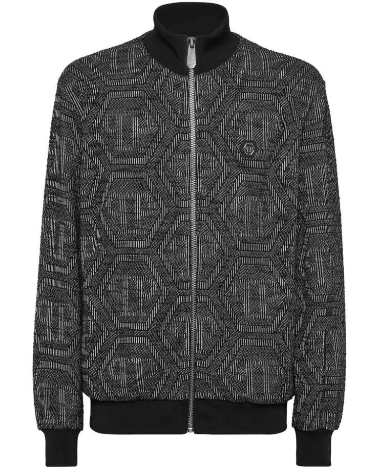Żakardowa bluza z monogramem