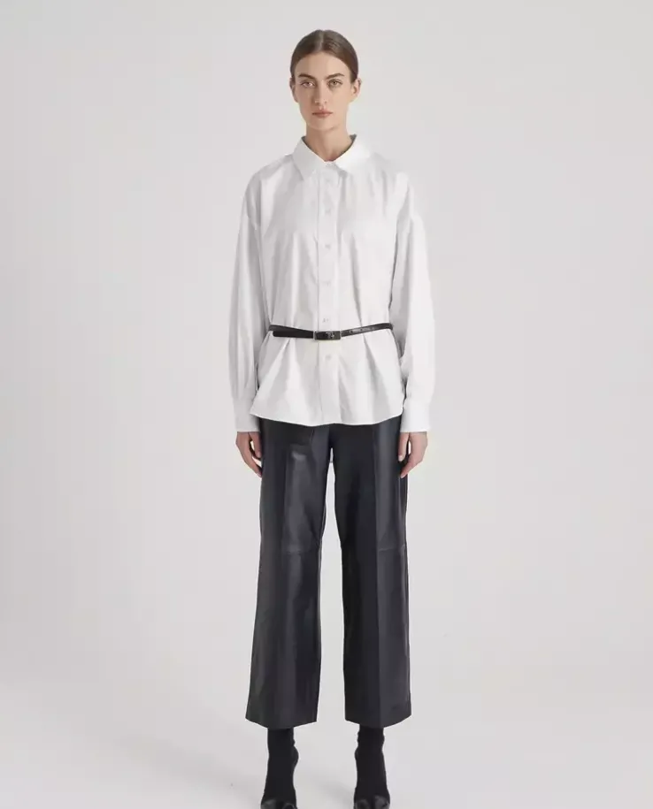 Bawełniana koszula oversize Girlboss Anna