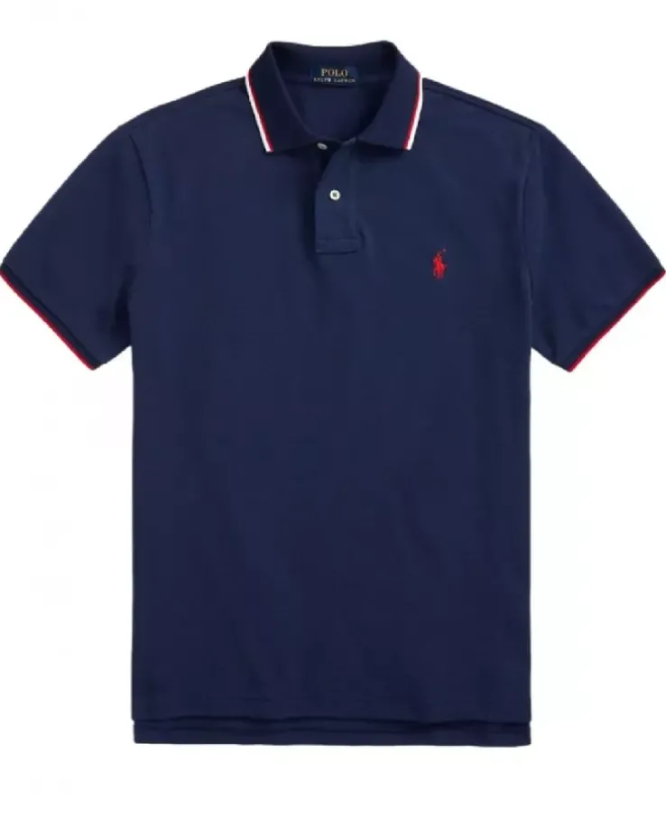 Bawełniana koszulka polo Custom Slim Fit
