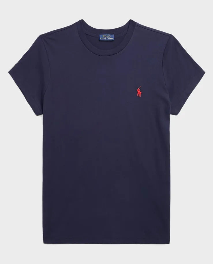 Bawełniana koszulka Straight Fit z logo