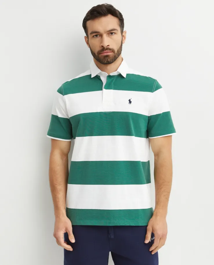 Bawełniana koszulka w paski Rugby Classic Fit
