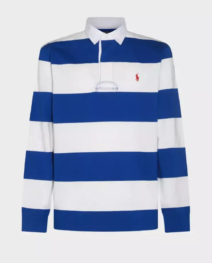 Bawełniana koszulka w paski Rugby Classic Fit