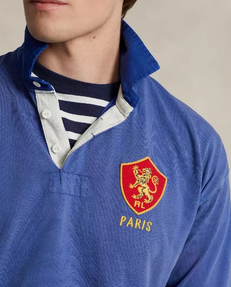Bawełniana koszulka z kołnierzykiem Classic Fit