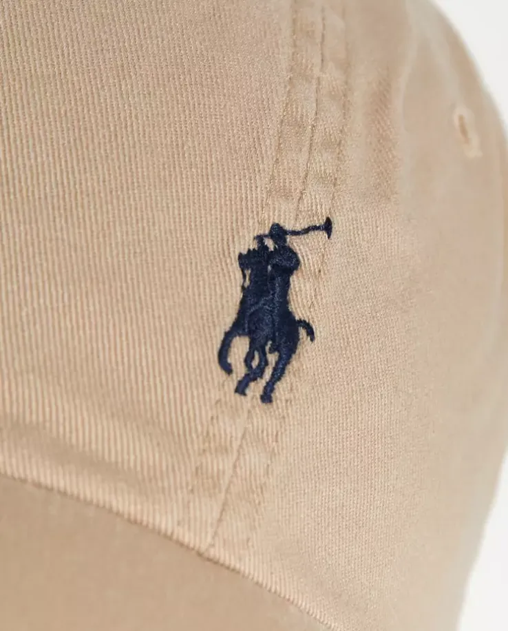 Beżowa czapka Chino z logo