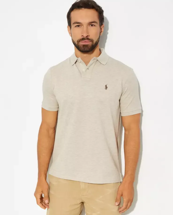 Beżowa koszulka polo Classic Fit