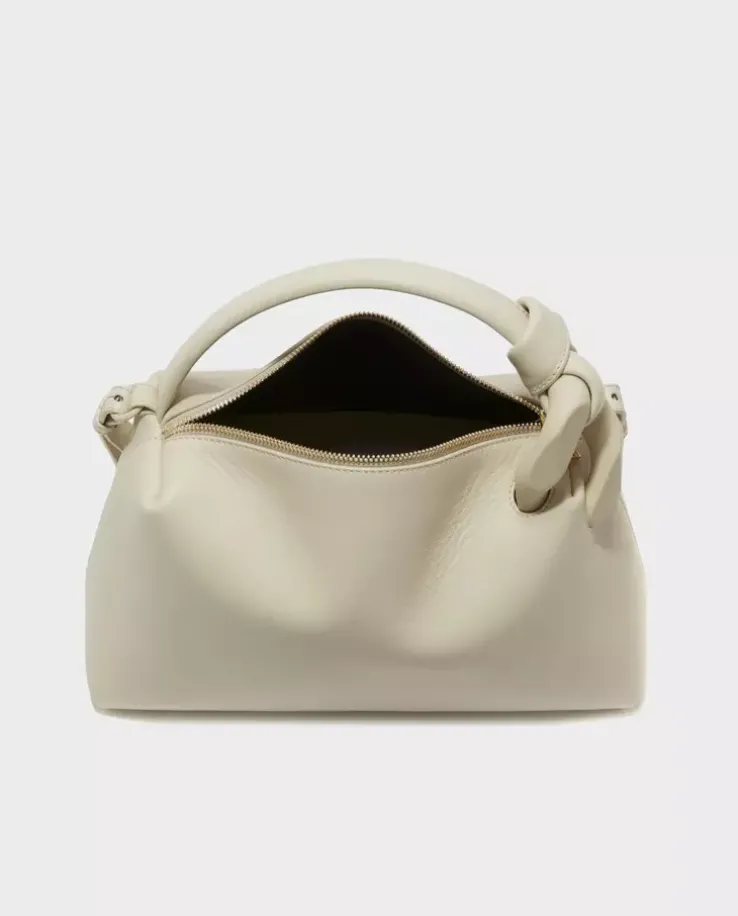 Beżowa skórzana torebka JWA Corner Bag