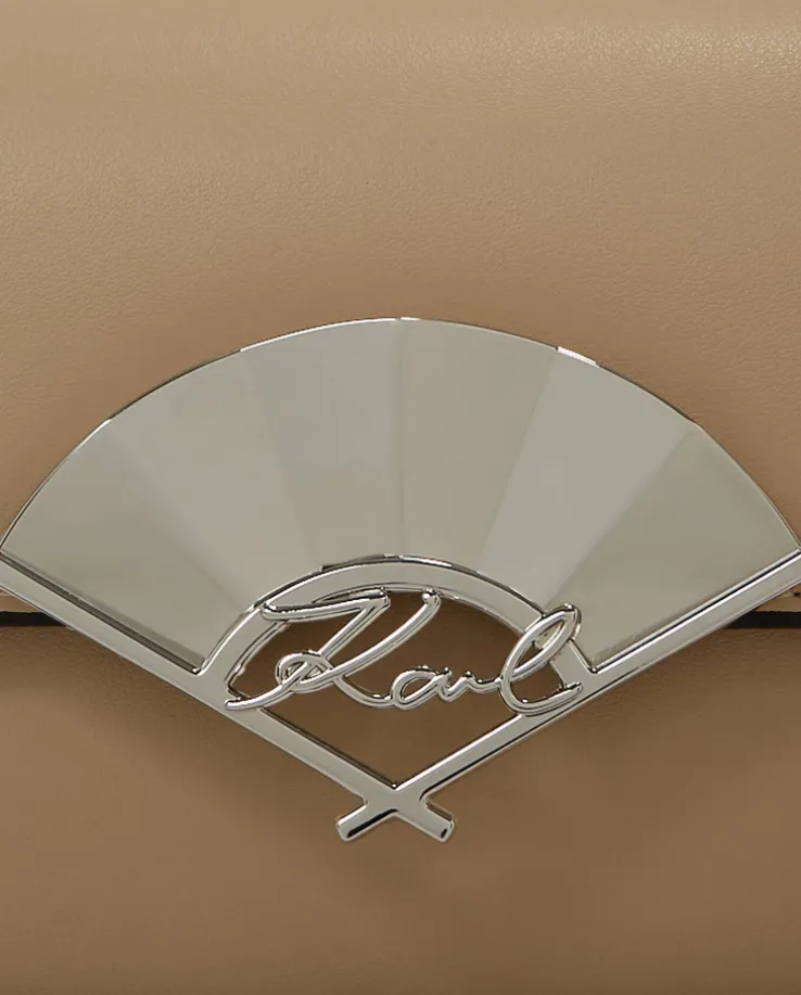 Beżowa torebka Signature Fan