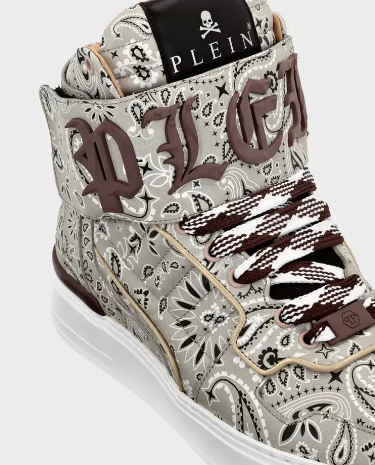 Beżowe sneakersy Hi-Top Paisley