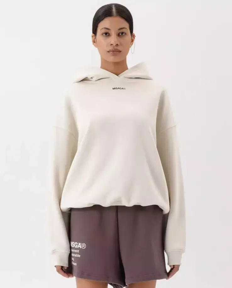 Biała bawełniana bluza oversize
