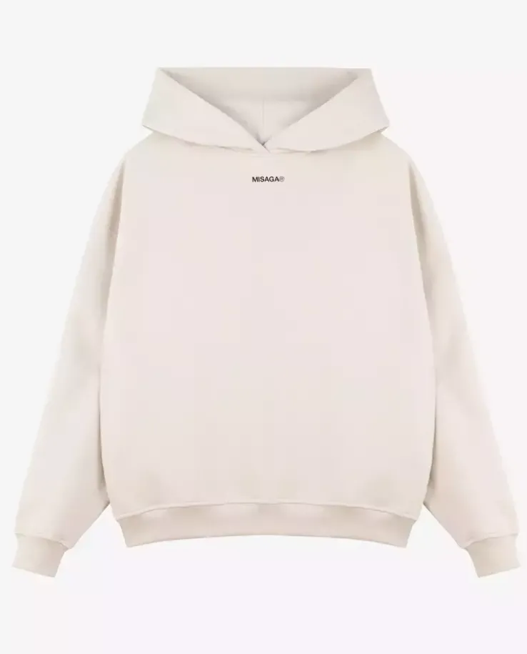 Biała bawełniana bluza oversize