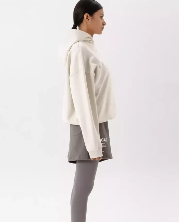 Biała bawełniana bluza oversize