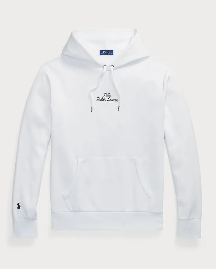 Biała bluza z kapturem z logo