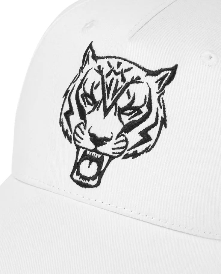 Biała czapka z daszkiem Tiger