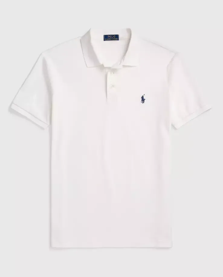 Biała koszulka polo Custom Slim Fit