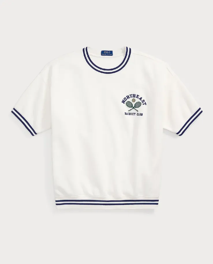 Biała koszulka z nadrukiem Vintage Fit
