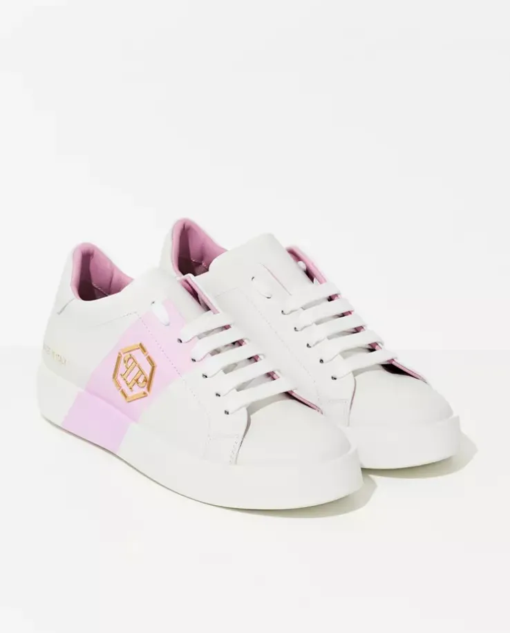 Białe sneakersy Lo-Top Hexagon