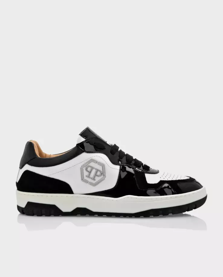 Biało-czarne sneakersy Lo-Top z logo