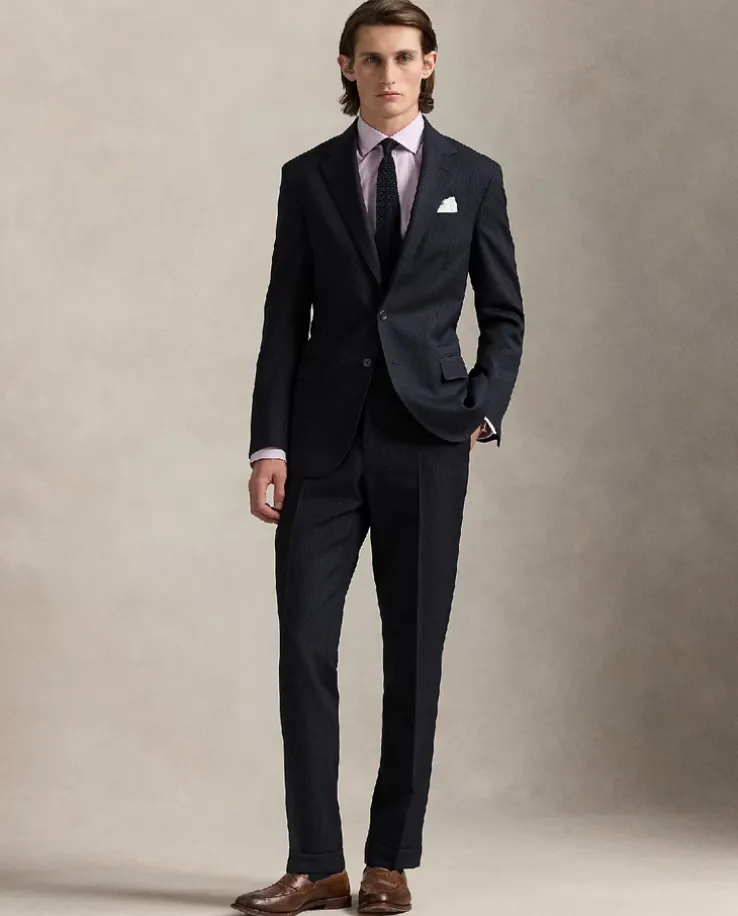 Biało-różowa koszula w paski Slim Fit