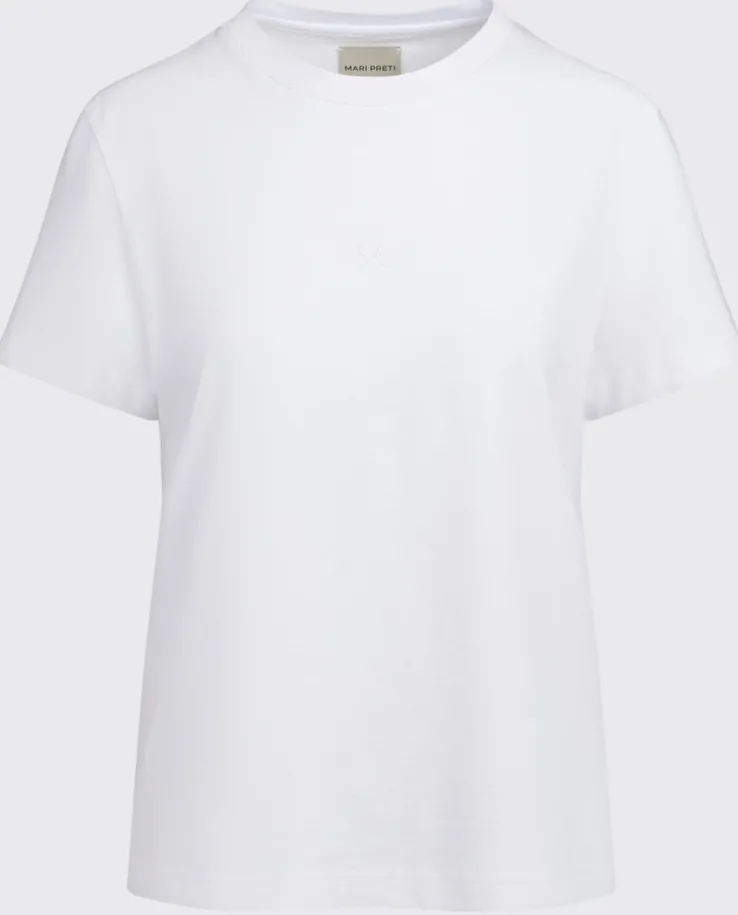 Biały bawełniany t-shirt Essenza