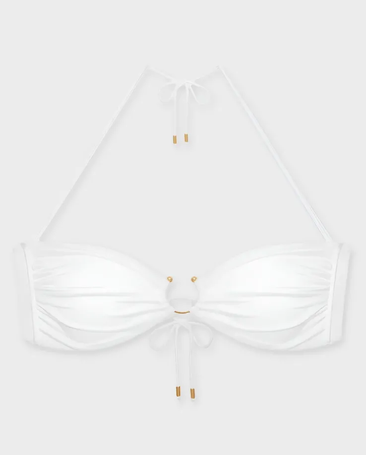 Biały top od bikini Malibu