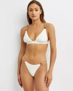 Biały top od bikini Rope Triangle