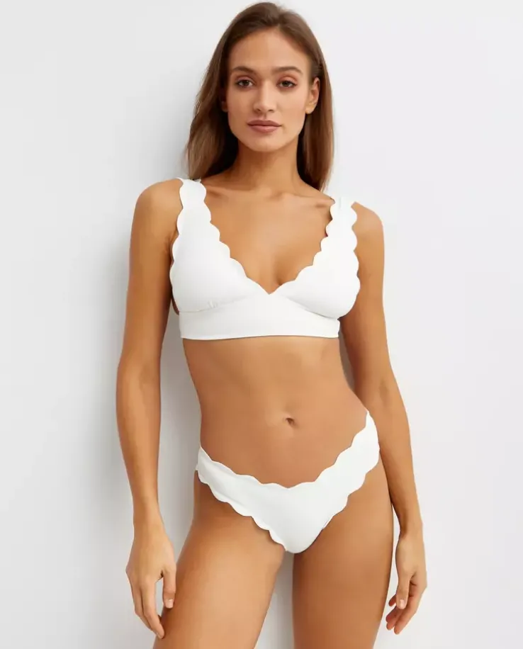 Biały top od bikini Santa Clara Wide