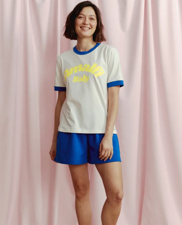 Biały t-shirt Amalfi