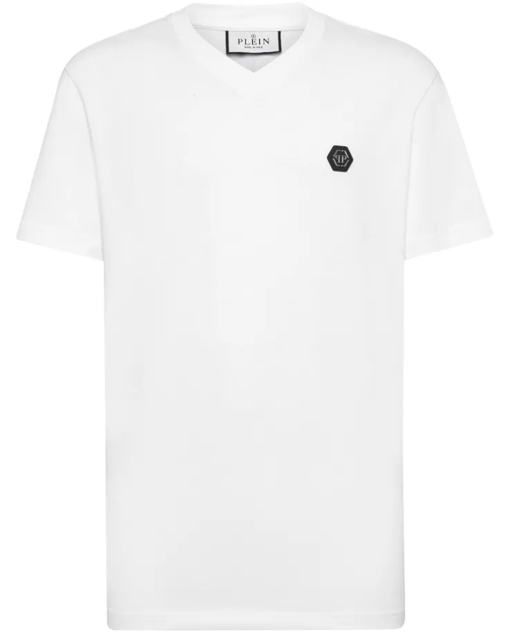 Biały t-shirt z logo