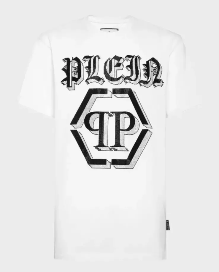 Biały t-shirt z logo