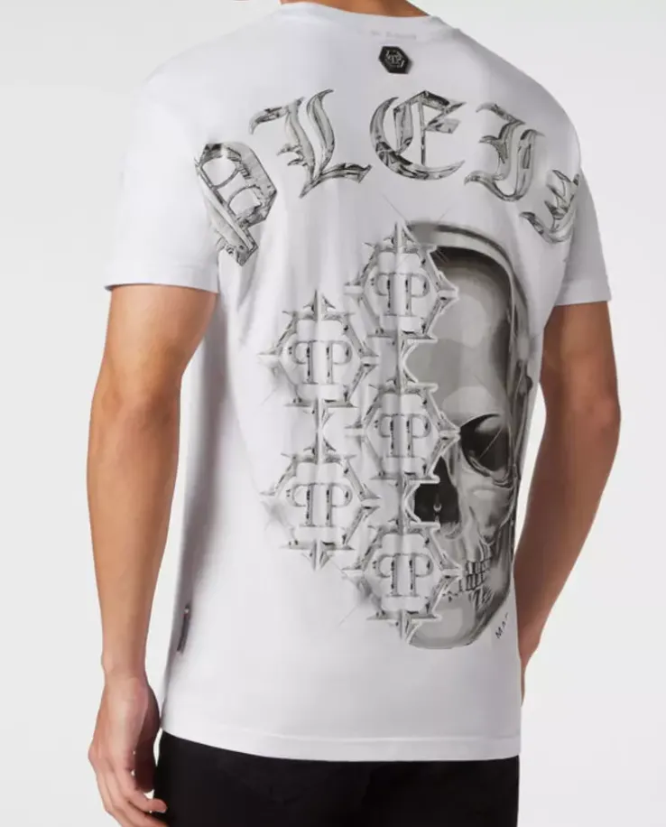 Biały t-shirt z logo