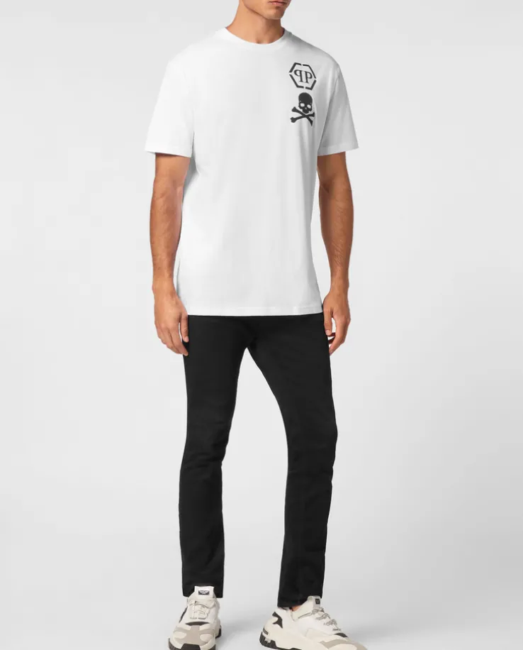 Biały T-shirt z printem