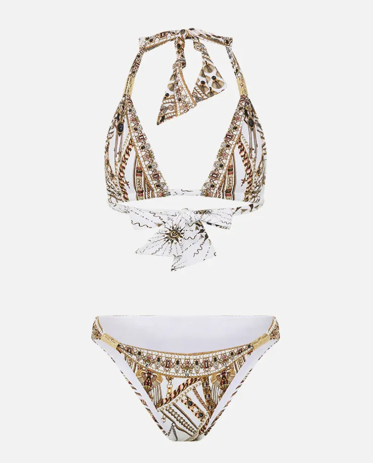 Biały zestaw bikini