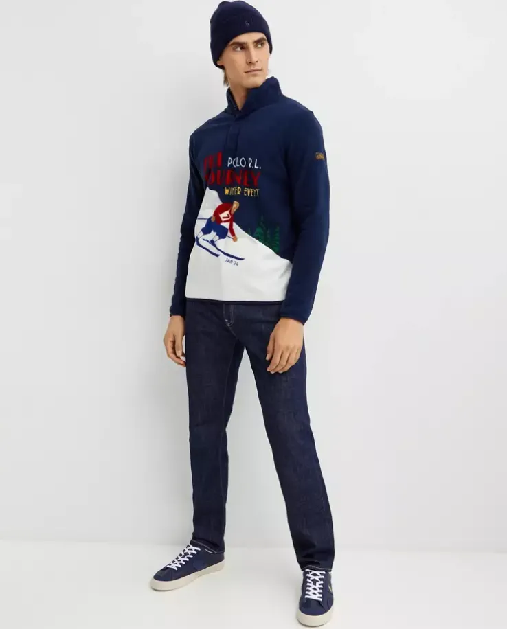 Bluza polarowa z nadrukiem Skier