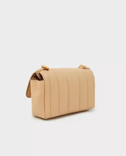 Brązowa pikowana torebka Kira Flap Mini