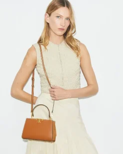 Brązowa torebka Mini Eleanor Satchel