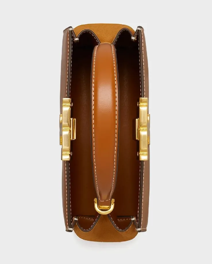 Brązowa torebka Mini Eleanor Satchel