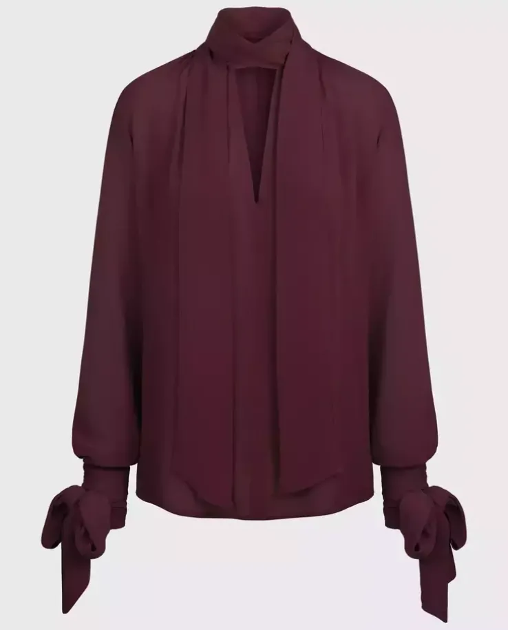 Burgundowa bluzka Luna