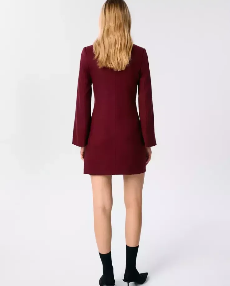 Burgundowa sukienka mini Charm