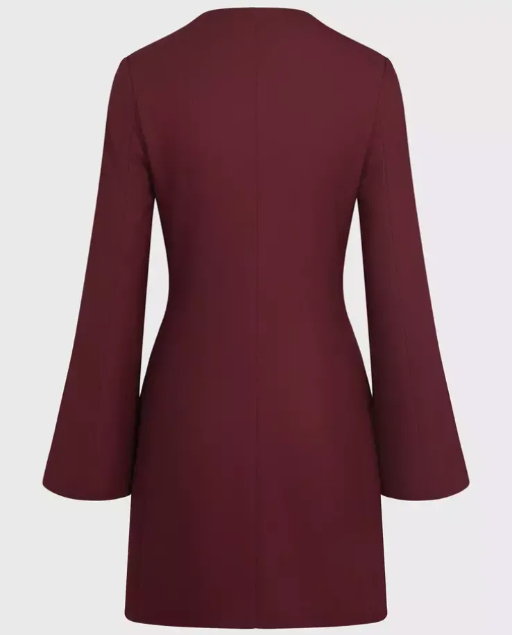 Burgundowa sukienka mini Charm