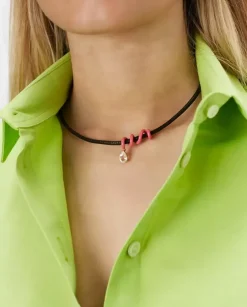 Choker z kryształem