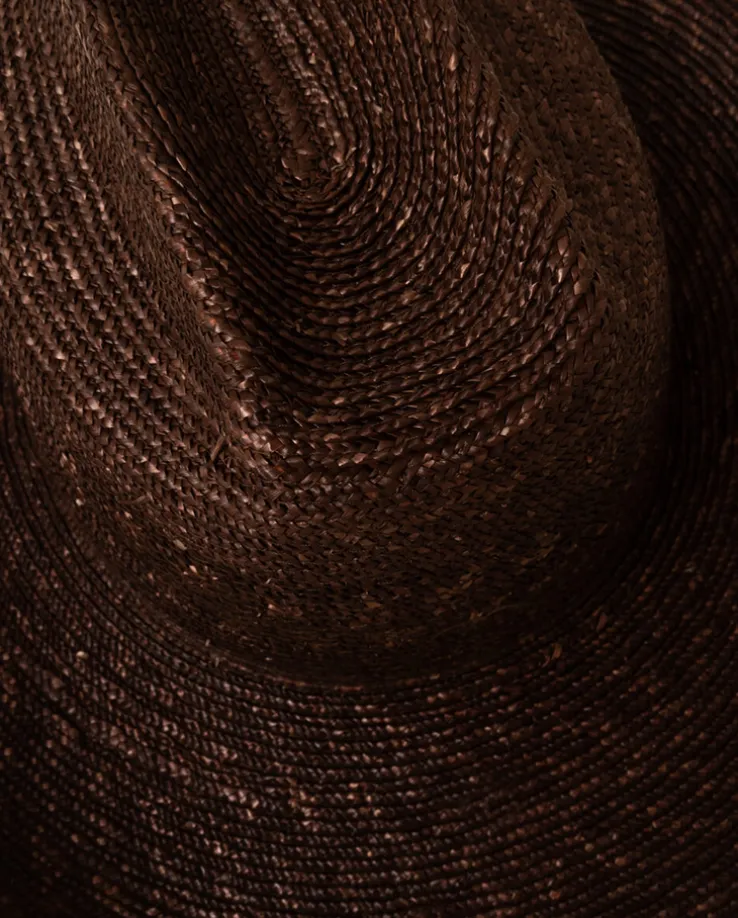 Ciemnobrązowy kapelusz Small Brim Cowboy Hat
