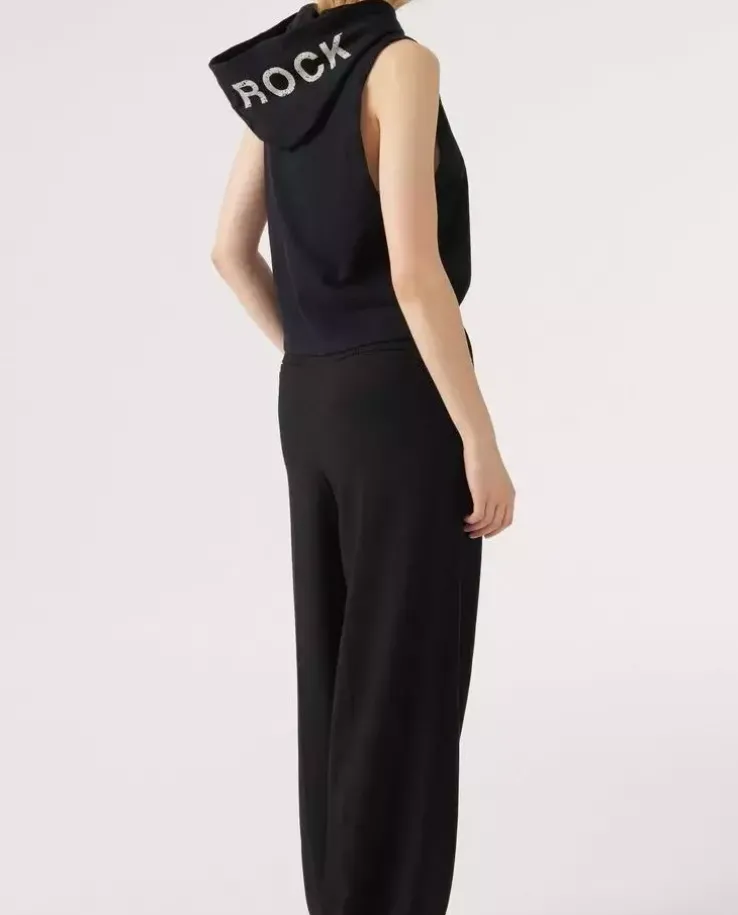 Czarna bluza bez rękawów Laya