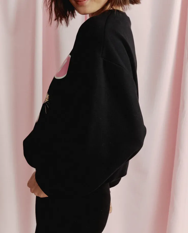 Czarna bluza Bunny