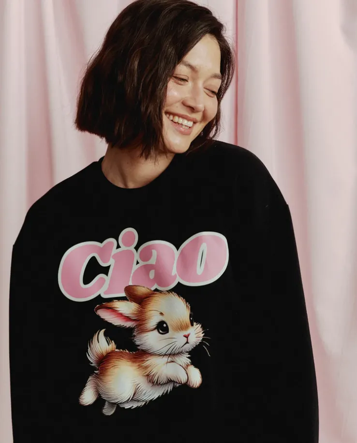 Czarna bluza Bunny