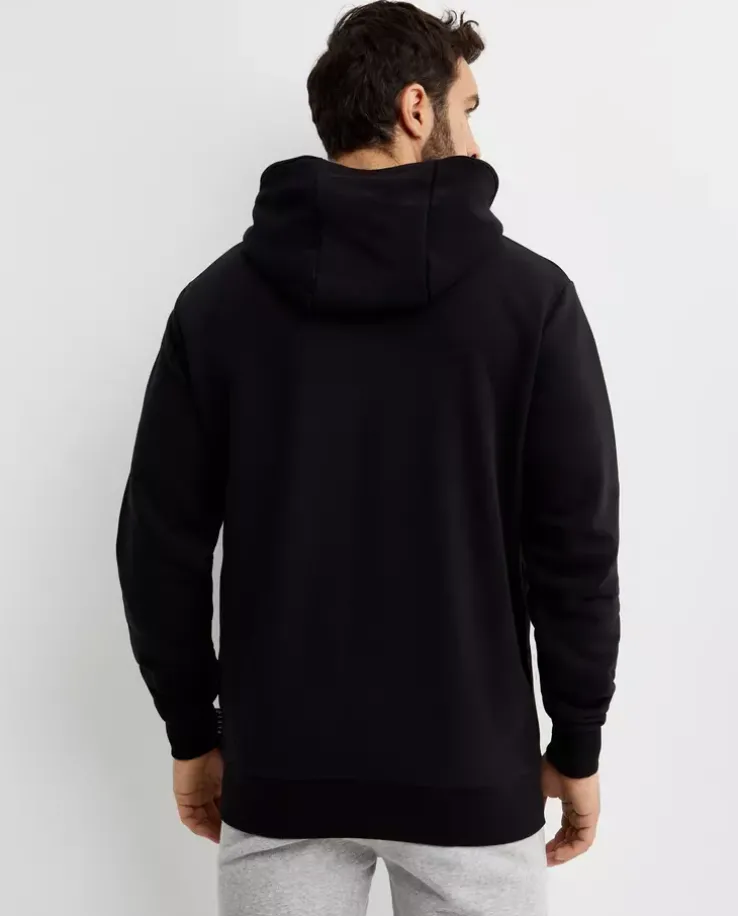 Czarna bluza z kapturem z logo