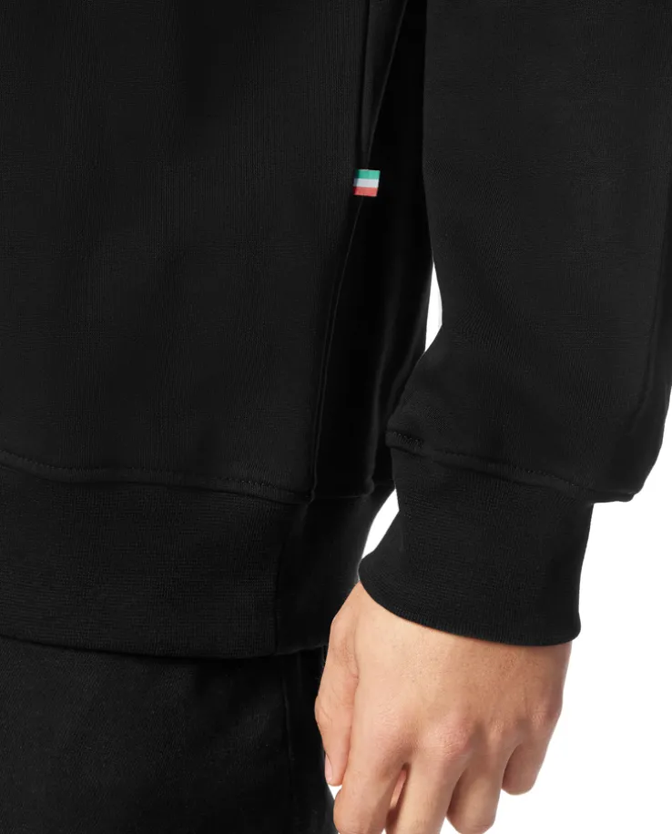 Czarna bluza ze złotym nadrukiem