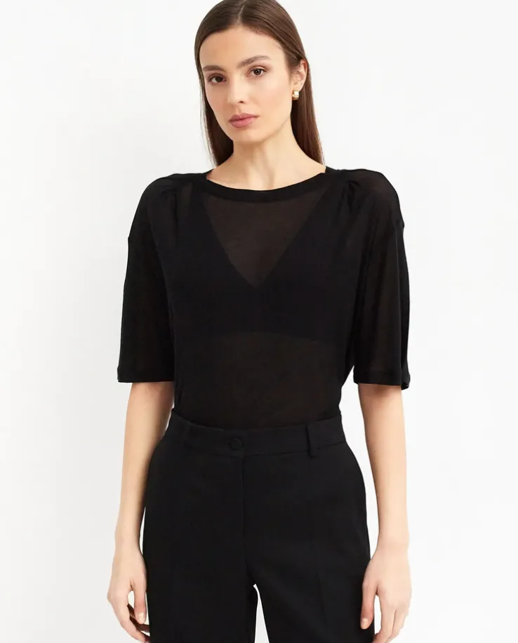 Czarna koszulka oversize