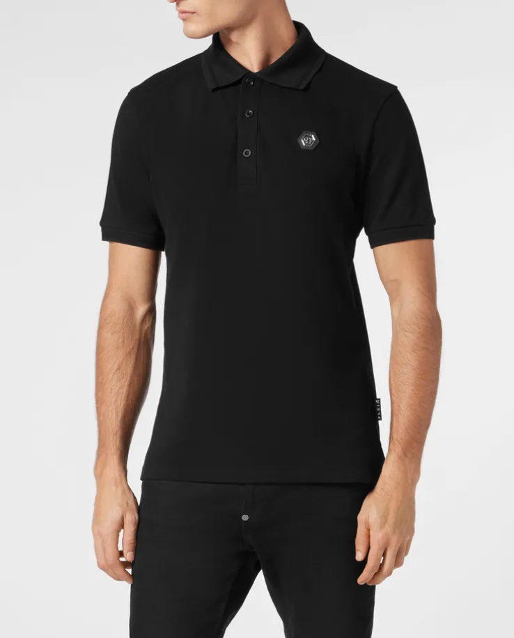 Czarna koszulka polo